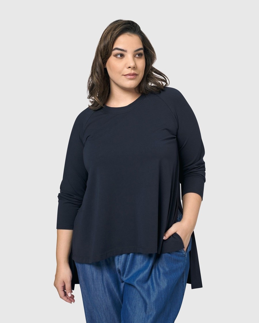 ALEMBIKA Essential Hi-Lo Top, Navy