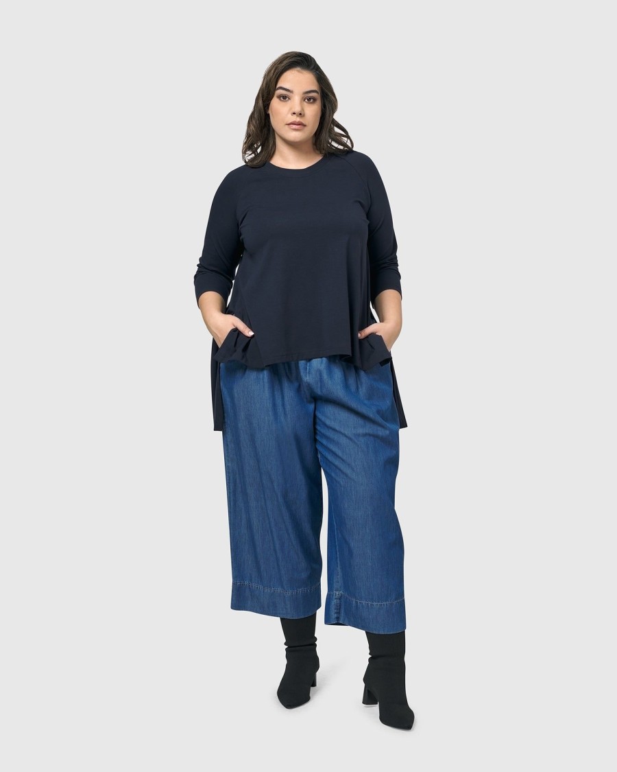 ALEMBIKA Essential Hi-Lo Top, Navy