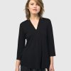 ALEMBIKA Essential V-Neck Top, Black