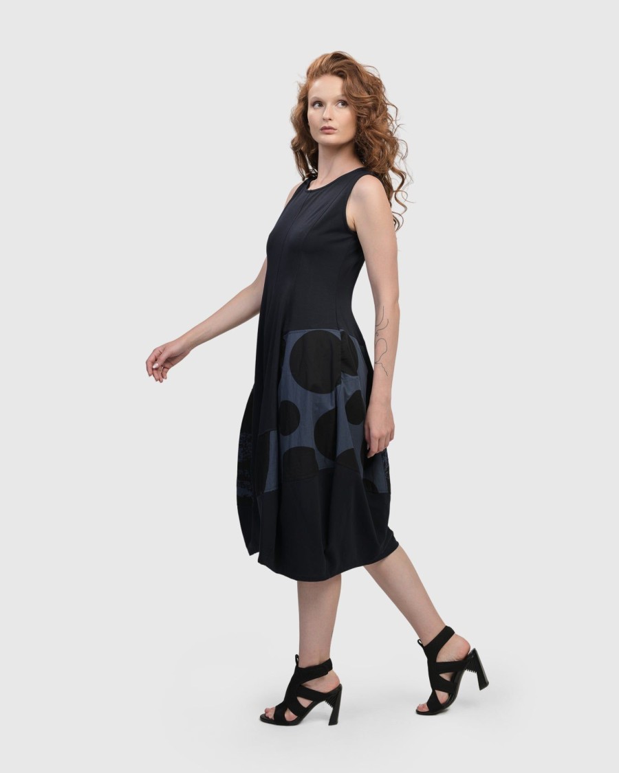 ALEMBIKA Urban Sleeveless Cocoon Dress, Navy