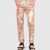 ALEMBIKA Floral Iconic Stretch Jeans, Rust