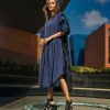 ALEMBIKA Urban Vista Caftan Dress, Navy