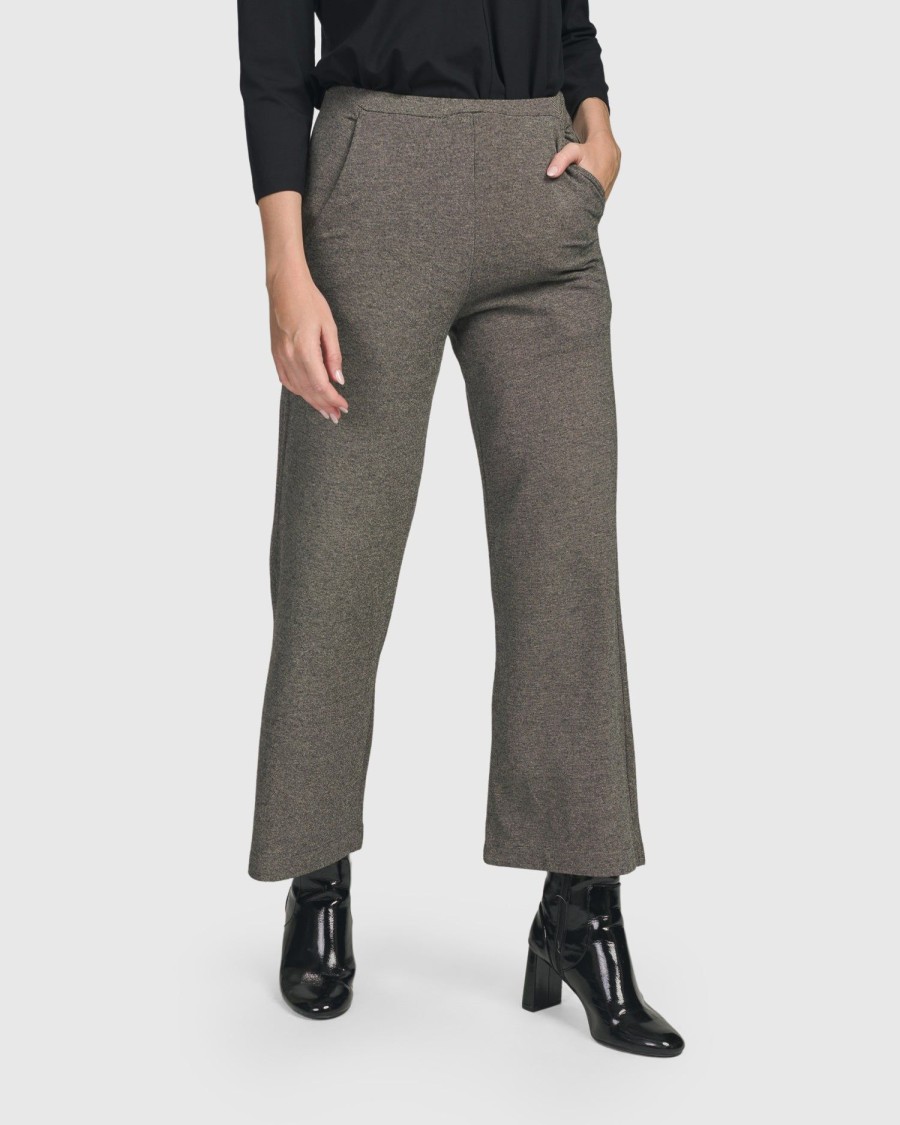 ALEMBIKA Essential Cropped Pants, Fog