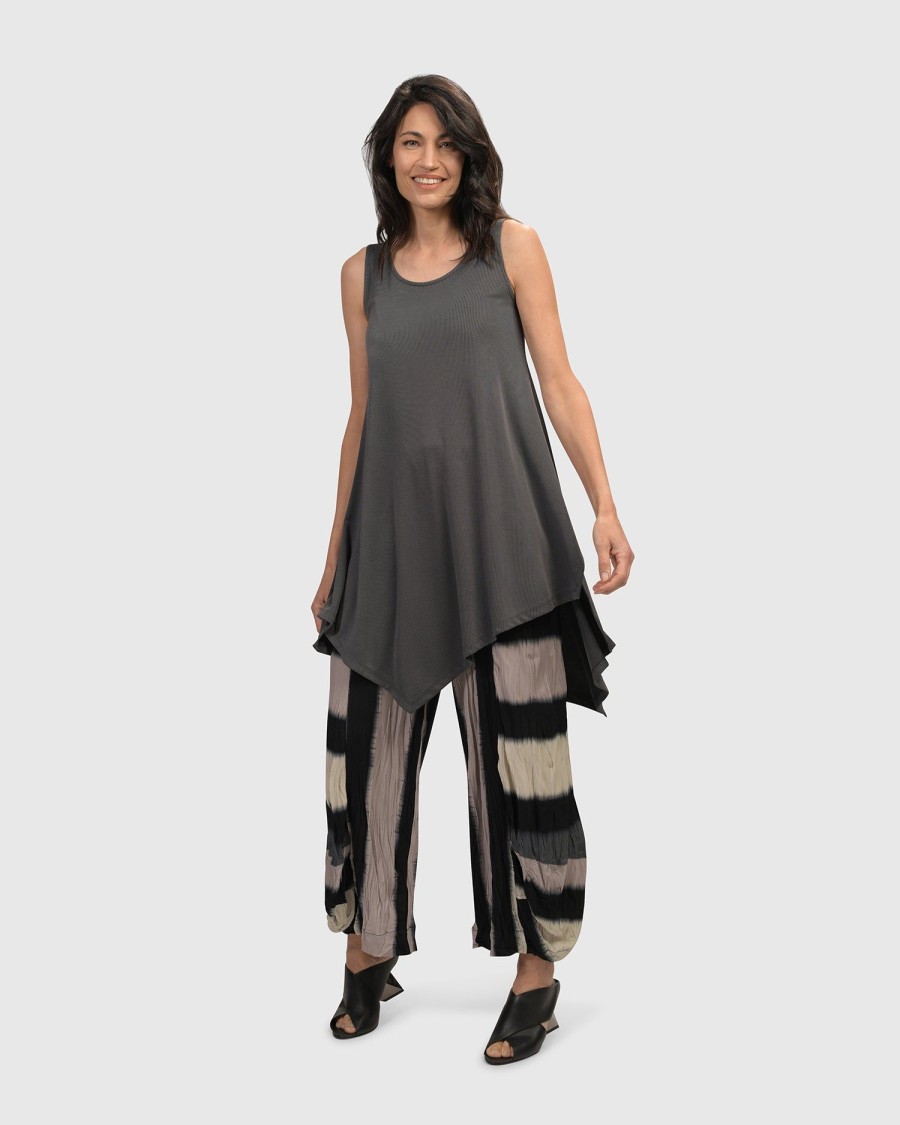 ALEMBIKA Essential Joy Sleeveless Tunic Top, Grey