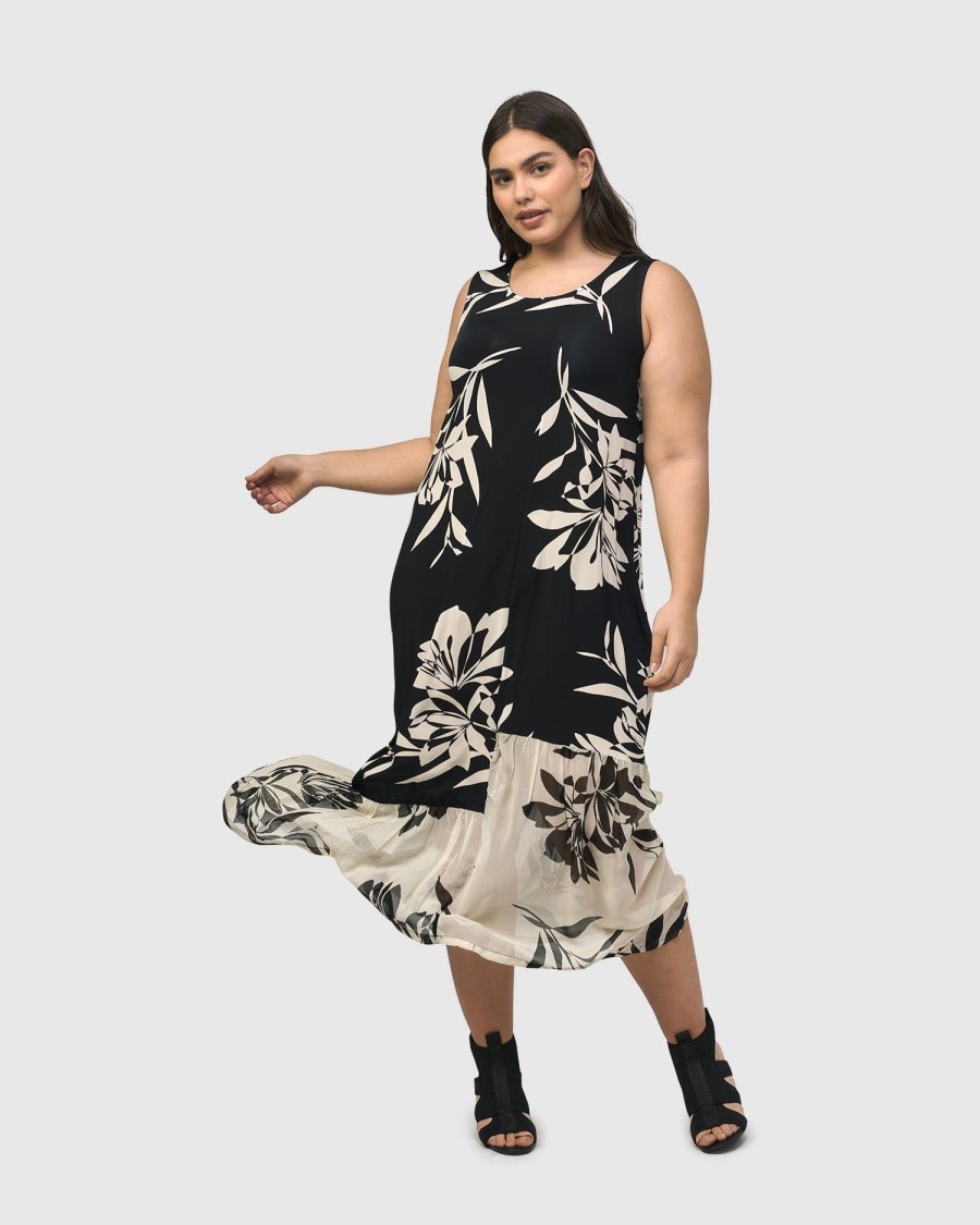 ALEMBIKA Prosecco Sleeveless Tunic Dress, Floral