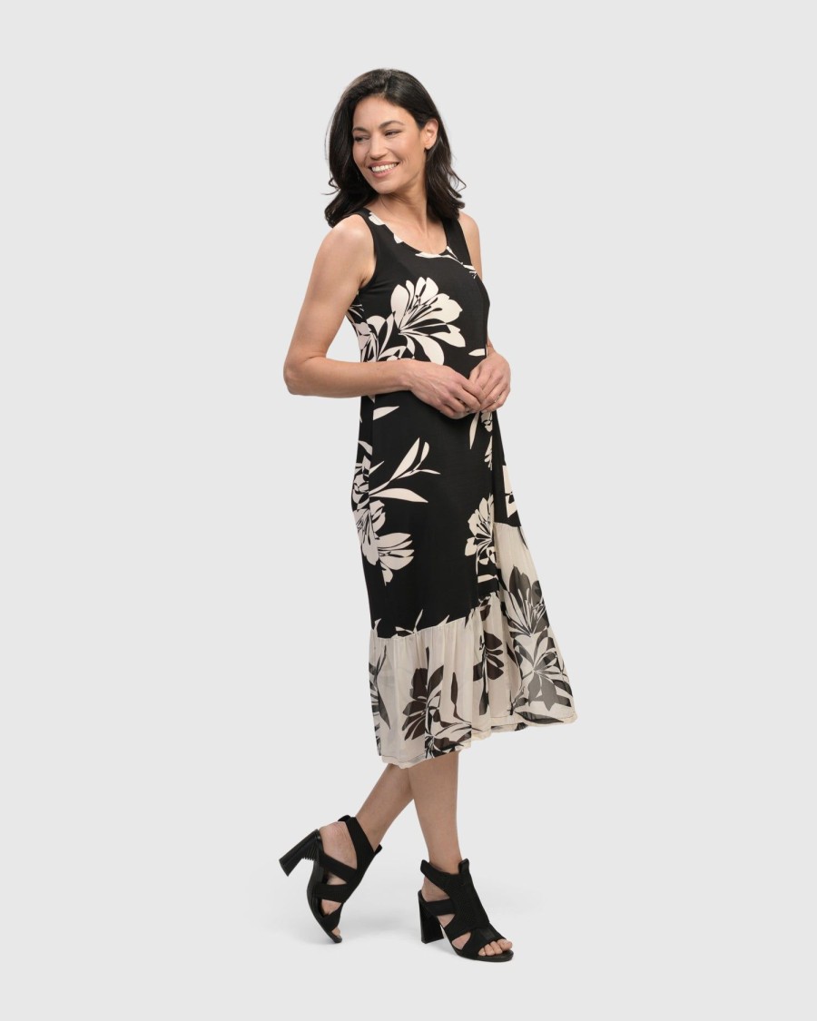 ALEMBIKA Prosecco Sleeveless Tunic Dress, Floral