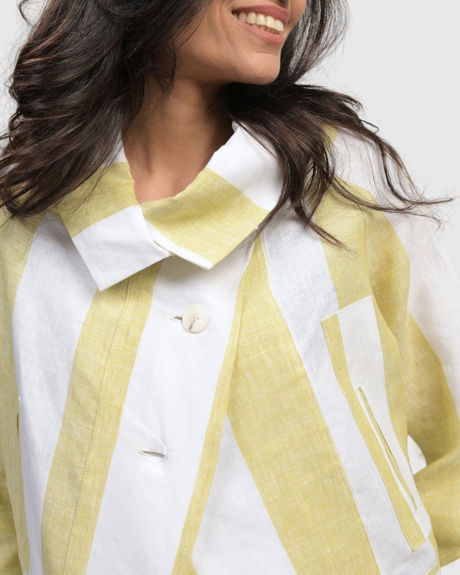 ALEMBIKA Riposo A-Line Jacket, Citron