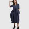 ALEMBIKA Urban Wonder Relaxed Gown, Navy