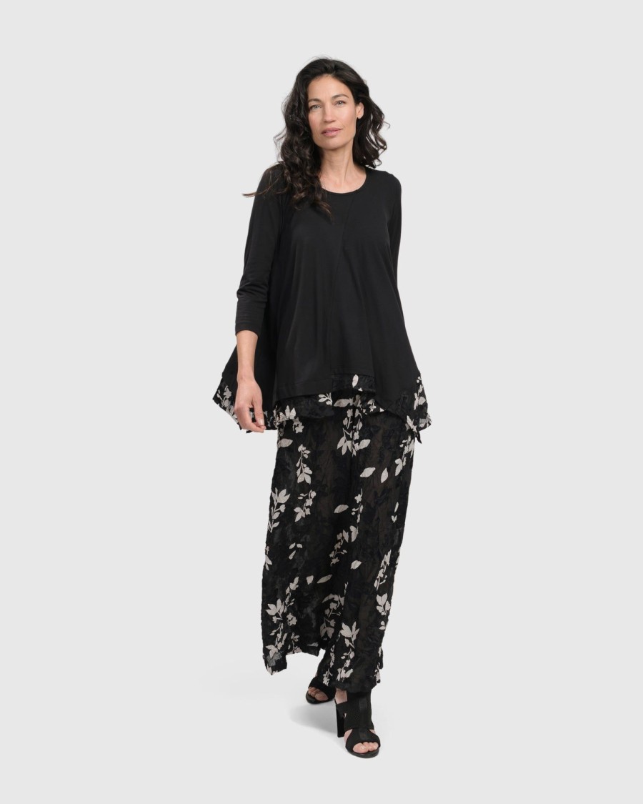 ALEMBIKA Cultured Club Palazzo Pants, Leaves