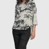 ALEMBIKA Flirty Cutaway Boxy Top, Script