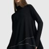 ALEMBIKA Mazzy Mockneck Top, Black