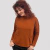 ALEMBIKA Ozai N Ku Techie Sweater Top, Rust