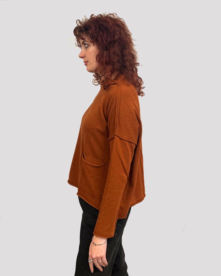 ALEMBIKA Ozai N Ku Techie Sweater Top, Rust