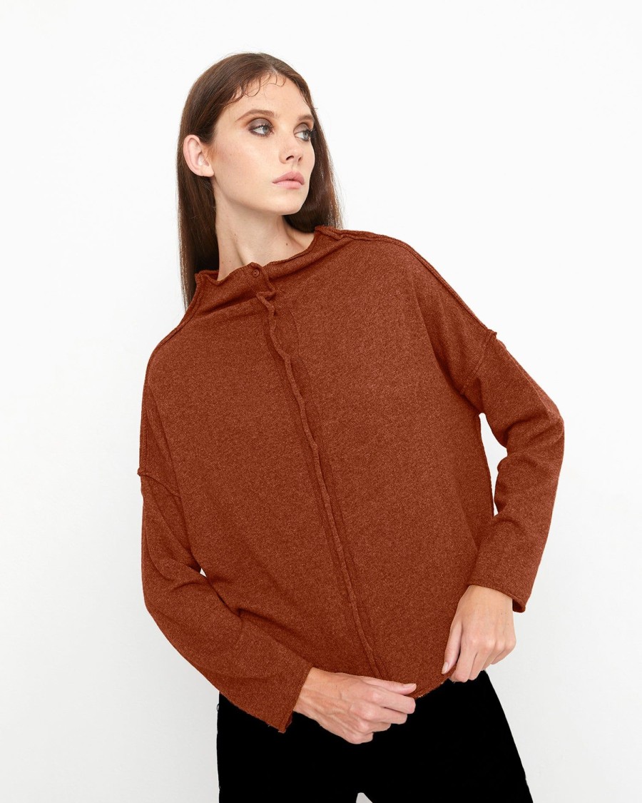 ALEMBIKA Ozai N Ku Idealist Cardigan, Rust