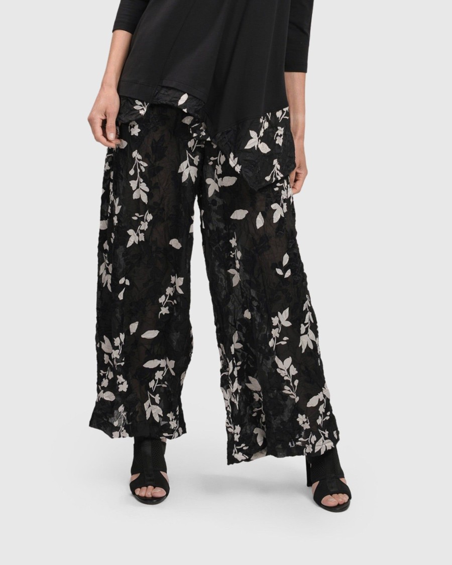 ALEMBIKA Cultured Club Palazzo Pants, Leaves