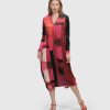 ALEMBIKA Sunset Strip Cocoon Dress, Magenta