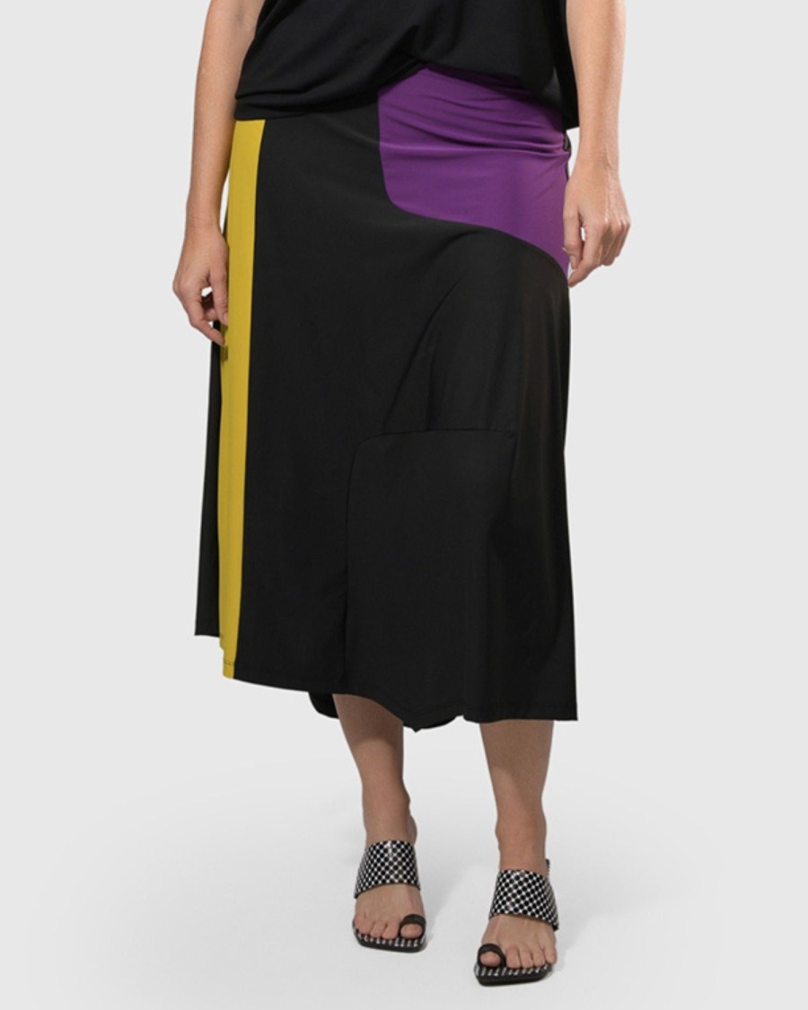 ALEMBIKA Tekbika Swing Maxi Skirt, Multi/Yellow