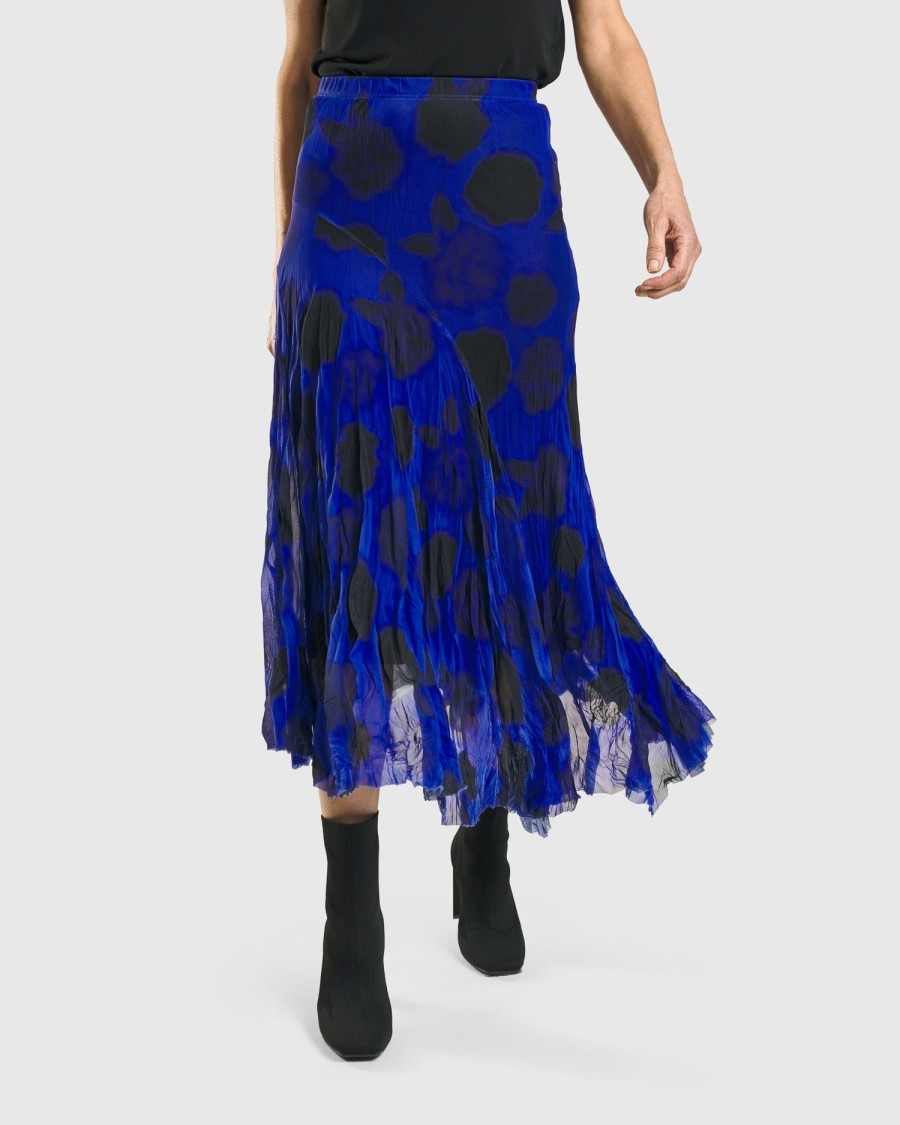 ALEMBIKA Kusama Swing Skirt, Royal