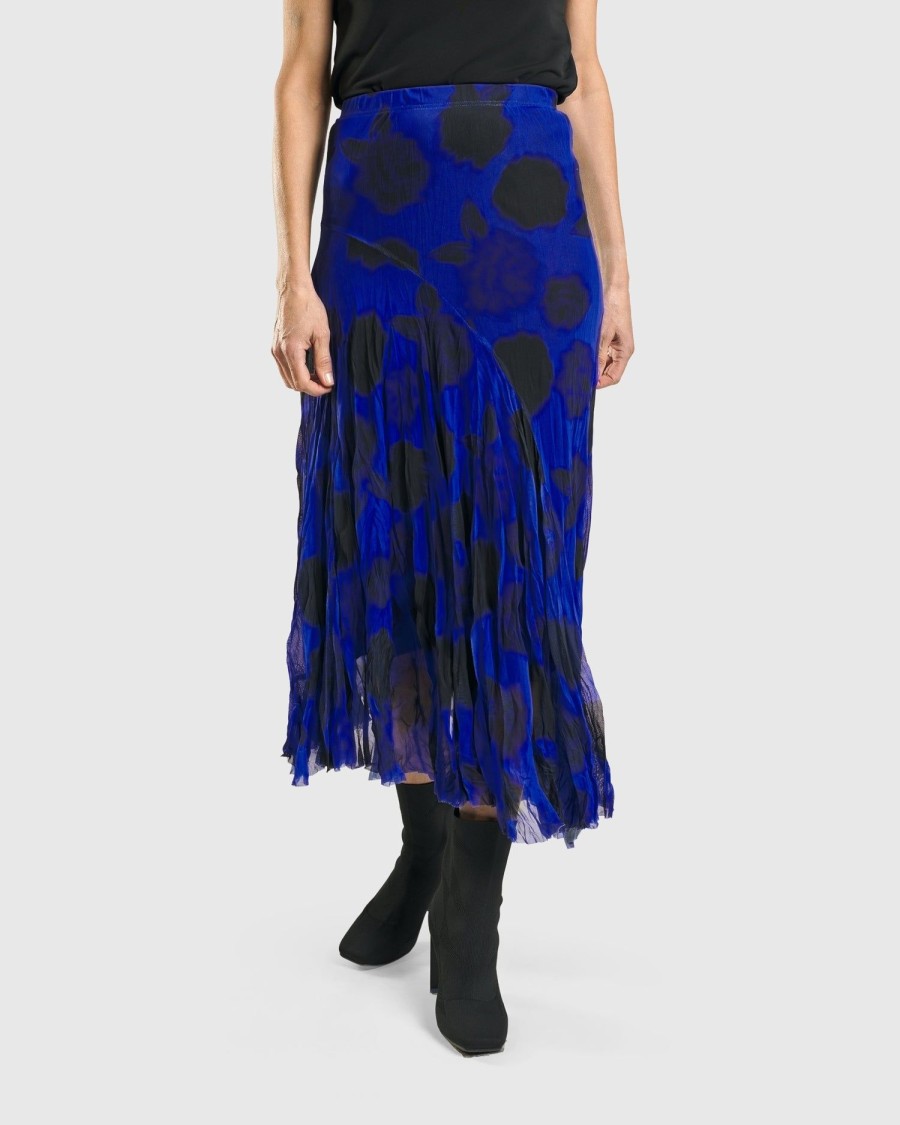 ALEMBIKA Kusama Swing Skirt, Royal