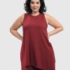 ALEMBIKA Essential Sleeveless Tunic Top, Plum