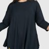 ALEMBIKA Essential Oversized Trapeze Top, Ocean