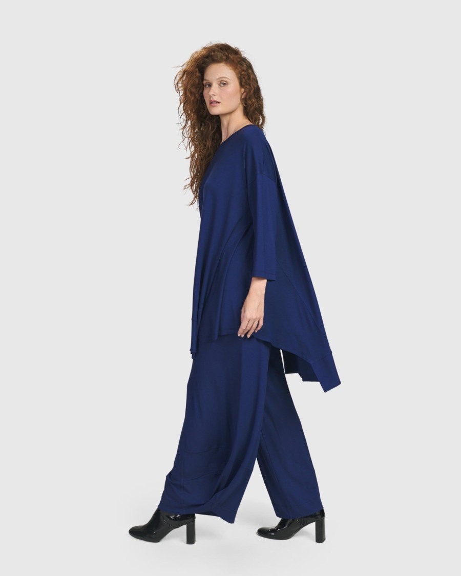 ALEMBIKA Essential Oversized Trapeze Top, Royal Blue