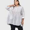 ALEMBIKA Urban Oversized Trapeze Shirt, White