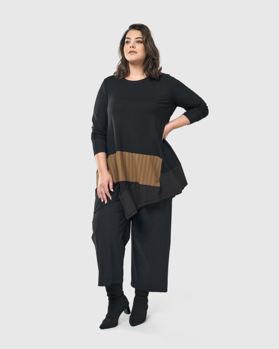 ALEMBIKA Sequoia Swing Tunic Top, Coffee