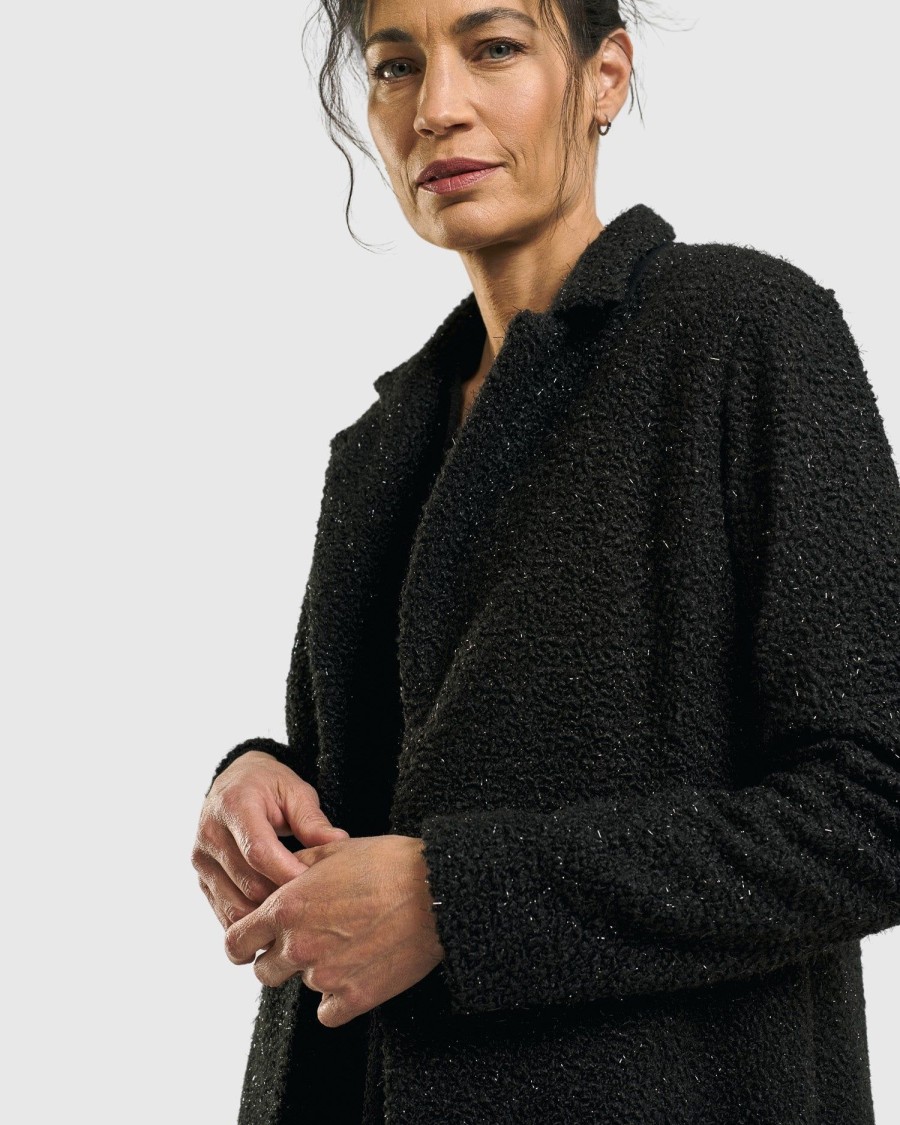 ALEMBIKA Aquarius Cardigan Jacket, Charcoal