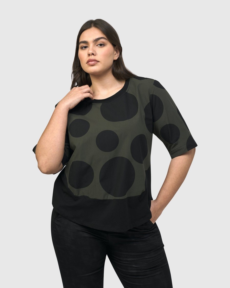 ALEMBIKA Urban Miyazaki Dots Tee, Khaki