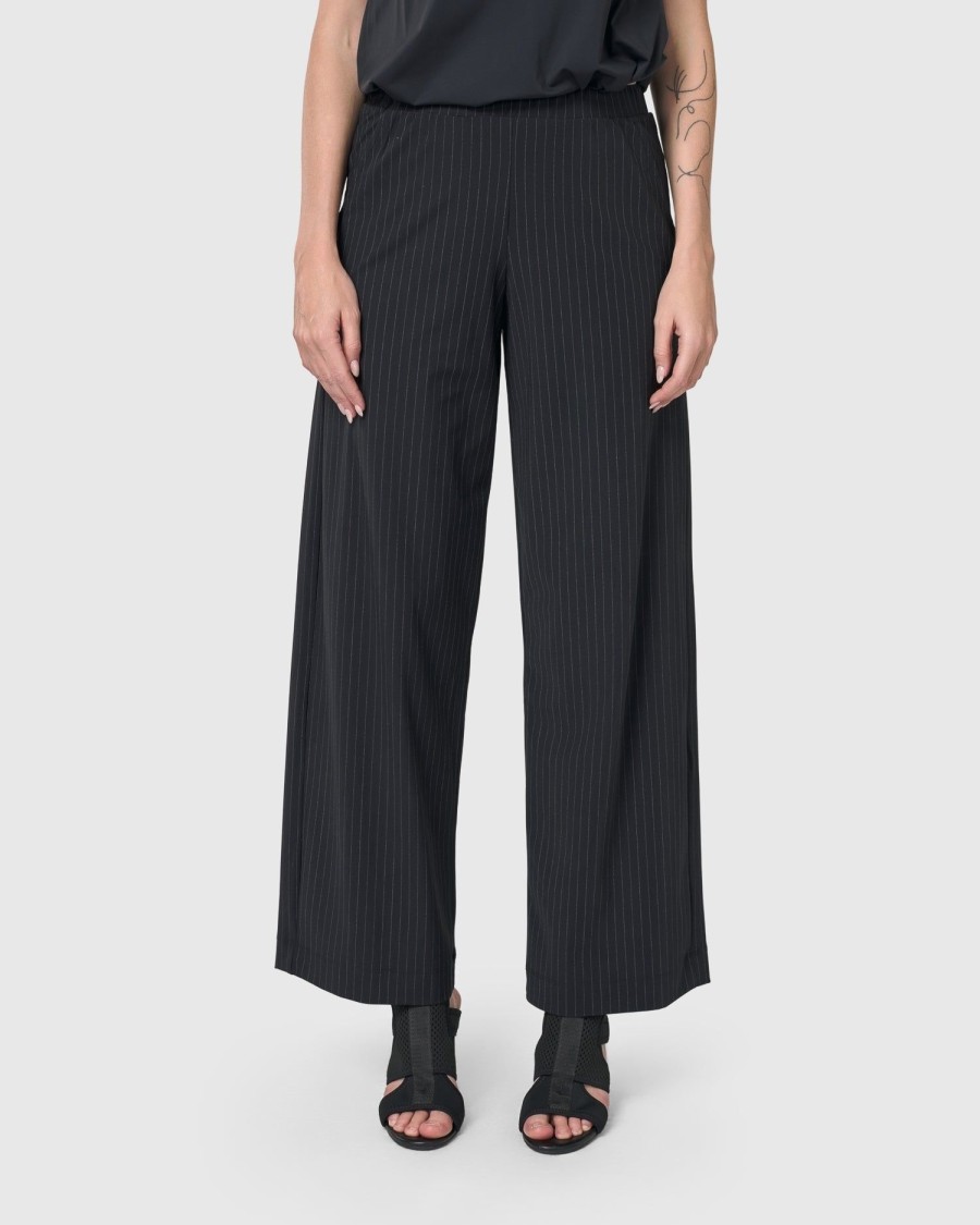 ALEMBIKA Audrey Straight Leg Pants, Pinstripes