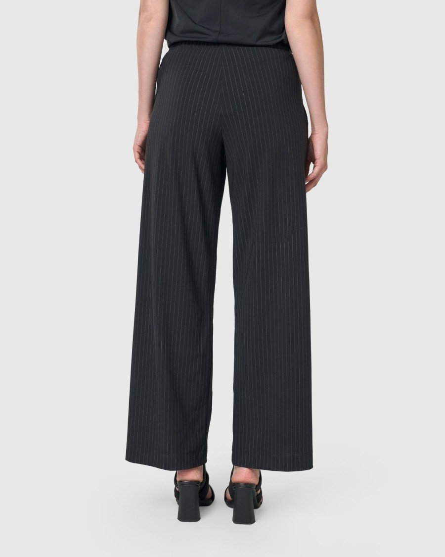 ALEMBIKA Audrey Straight Leg Pants, Pinstripes