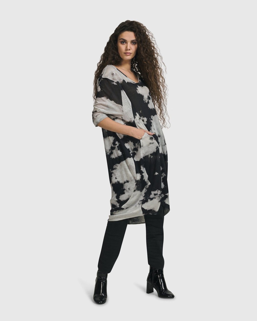 ALEMBIKA Parisian Sky Dress, Smoke