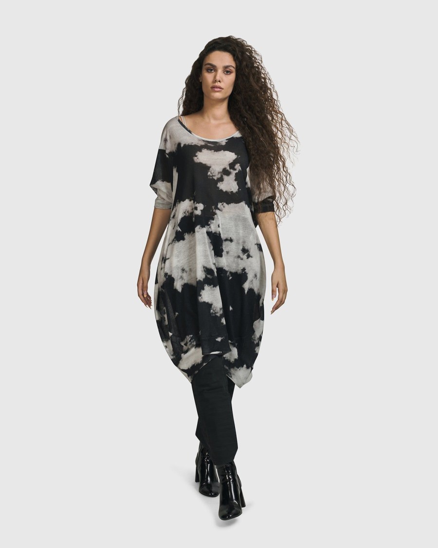 ALEMBIKA Parisian Sky Dress, Smoke