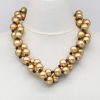 ALEMBIKA Big Bead Necklace, Gold