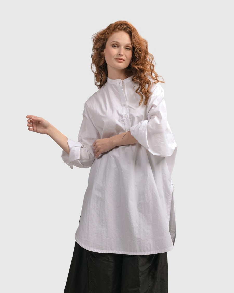 ALEMBIKA Urban Zen Tunic Top, White