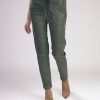 ALEMBIKA Pinstripe Iconic Stretch Jeans, Green