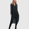 ALEMBIKA Soft Chiffon Cocoon Dress, Pewter