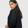 ALEMBIKA Andromeda Cropped Cardigan, Stripes