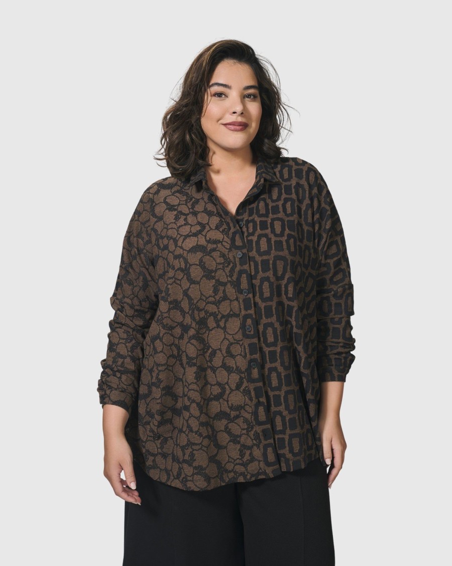 ALEMBIKA Unstoppable Oversized Cardigan, Coffee