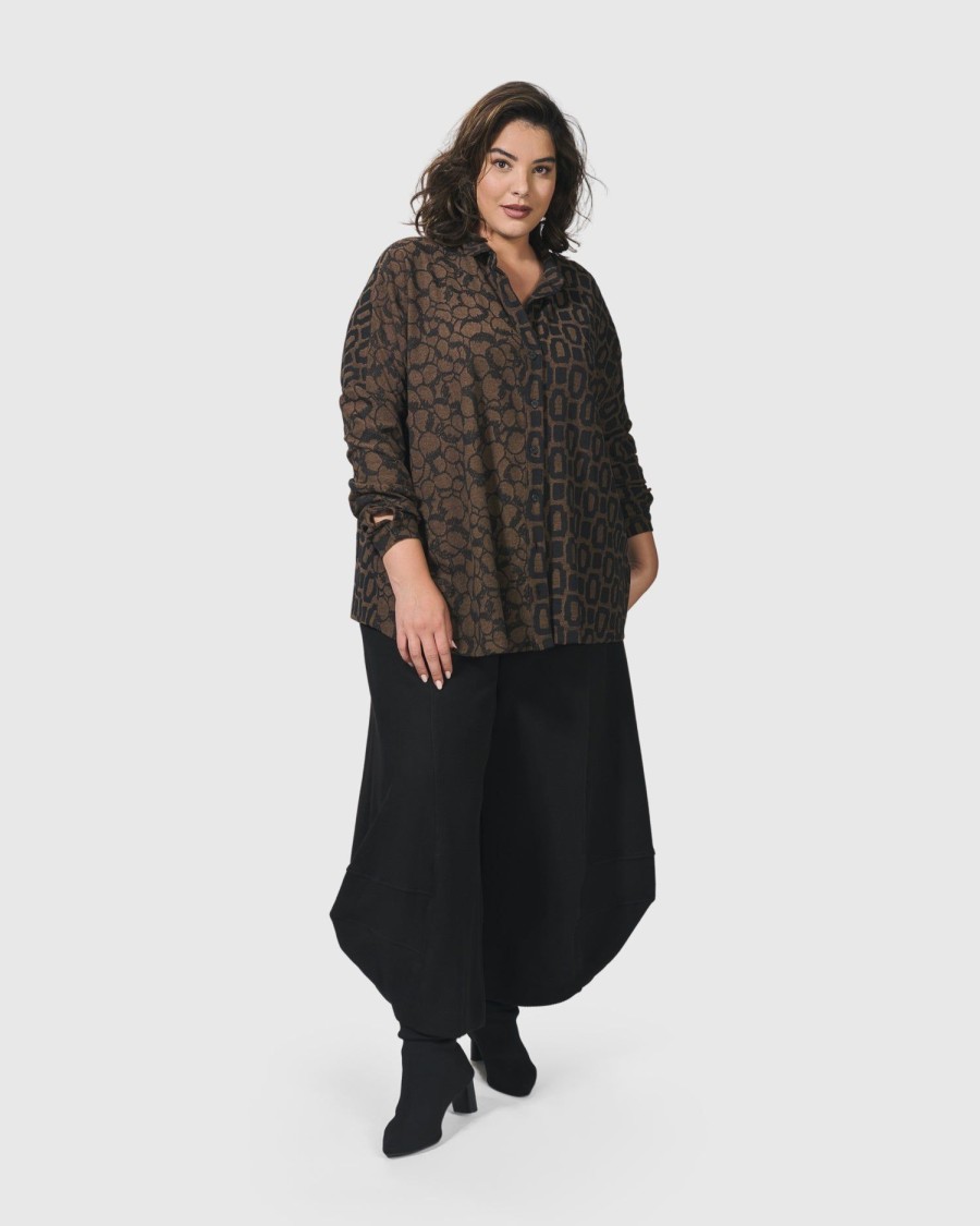 ALEMBIKA Unstoppable Oversized Cardigan, Coffee