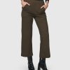 ALEMBIKA Essential Cropped Pants, Brown