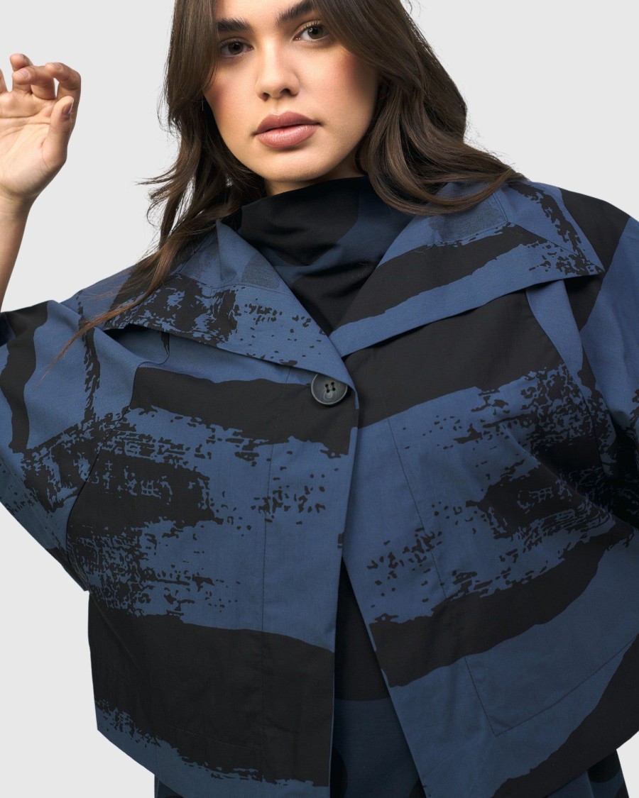 ALEMBIKA Urban Samba Cape Jacket, Navy