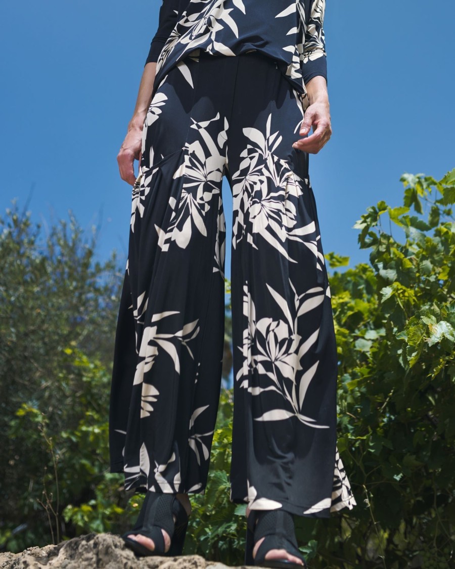 ALEMBIKA Benedetta Palazzo Pants, Floral