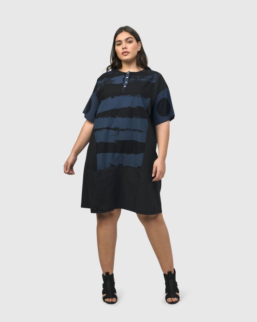 ALEMBIKA Urban Ipanema Shift Dress, Navy