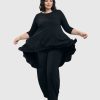 ALEMBIKA Essential Swing Tunic Top, Black