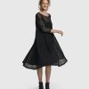 ALEMBIKA Artemis Trapeze Dress, Black