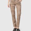 ALEMBIKA Floral Iconic Stretch Jeans, Gold Wash