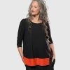 ALEMBIKA Tekbika Victoria Tunic Top, Flame