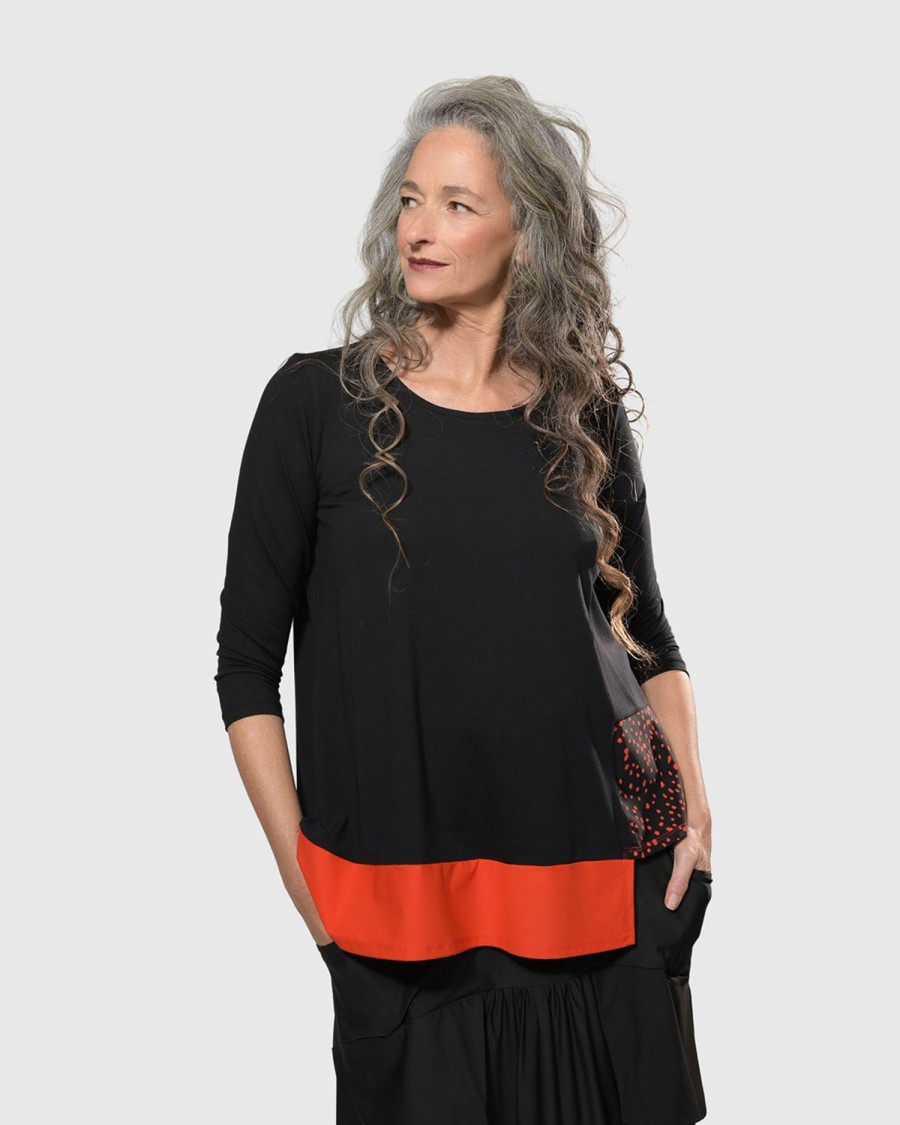 ALEMBIKA Tekbika Victoria Tunic Top, Flame